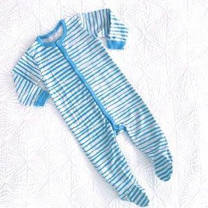 Coccoli Striped Footie Pajamas Unisex, Size 6M